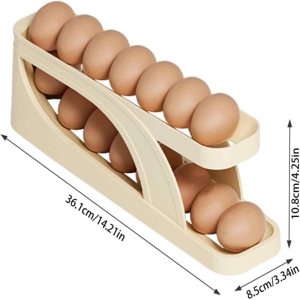 "Rolling Egg Storage Box – Durable Kitchen Egg Container"