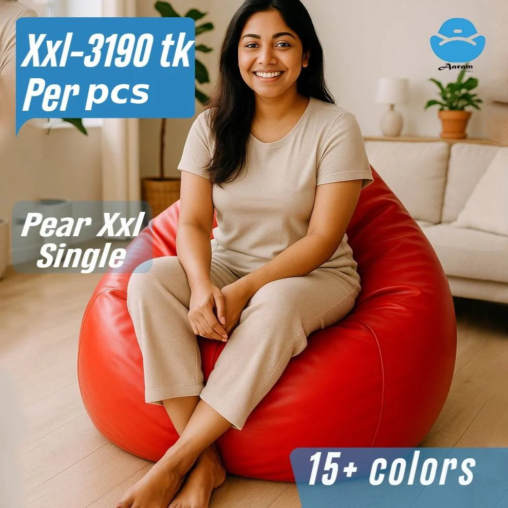 Relaxing on XXL Pear Shape Single Bean Bag – Lifestyle Image