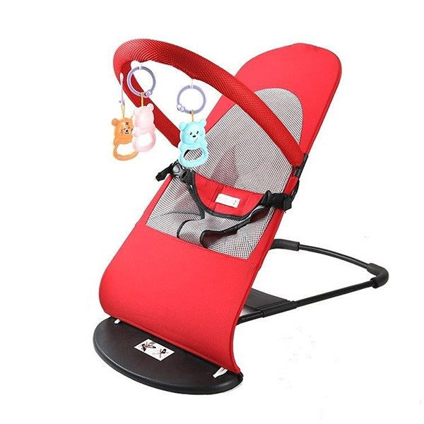 Soft Baby Bouncer with Colorful Hanging Toys