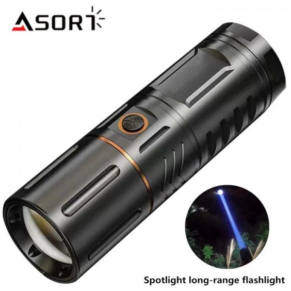 Super Power Torch Light with Built-in Power Bank – Rechargeable Emergency Flashlight