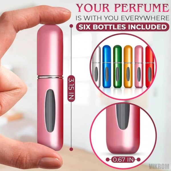 Aluminum Refillable Perfume Atomizer – Fine Mist Spray